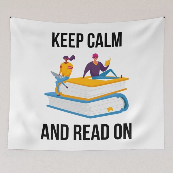 Item preview, Keep Calm And Read On                                   designed and sold by BlueOceanT.