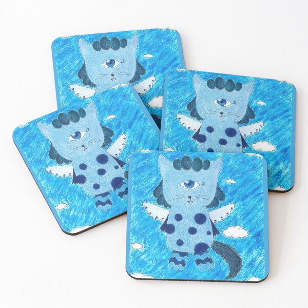 Item preview, Imaginary Blue Creature Drawing designed and sold by Creative-Voyage.