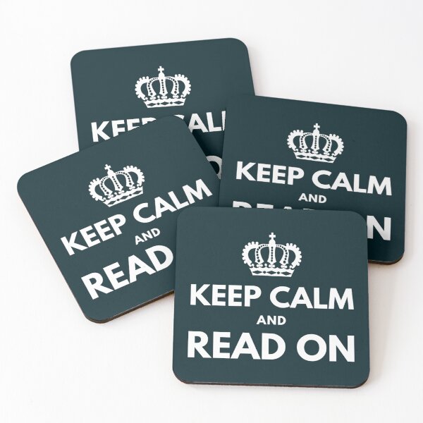 Item preview, Keep Calm And Read On                               designed and sold by BlueOceanT.