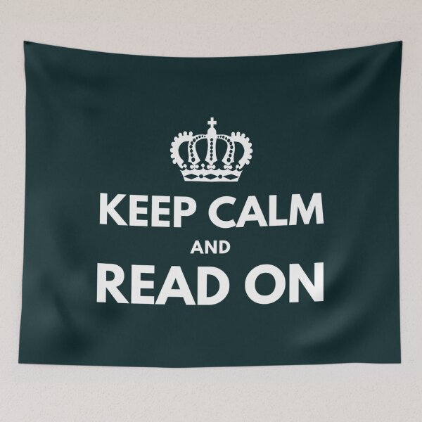 Item preview, Keep Calm And Read On                               designed and sold by BlueOceanT.