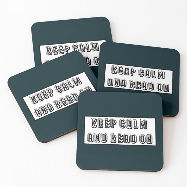 Item preview, keep calm and read on                              designed and sold by BlueOceanT.