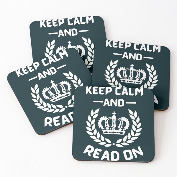 Item preview, Keep Calm And Read On                         designed and sold by BlueOceanT.