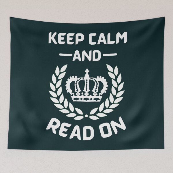 Item preview, Keep Calm And Read On                         designed and sold by BlueOceanT.