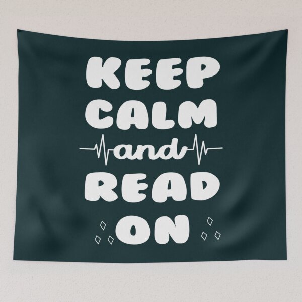 Item preview, keep calm and read on                       designed and sold by BlueOceanT.