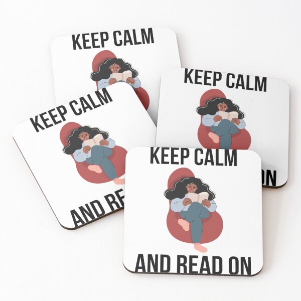 Item preview, Keep Calm And Read On                      designed and sold by BlueOceanT.