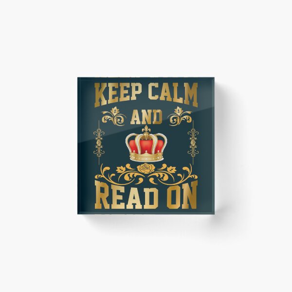 Item preview, keep calm and read on              designed and sold by BlueOceanT.