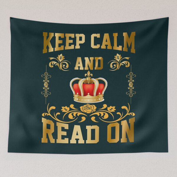 Item preview, keep calm and read on              designed and sold by BlueOceanT.