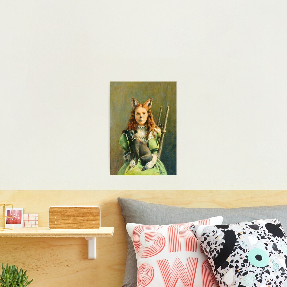 Victorian Fox Girl Photographic Print