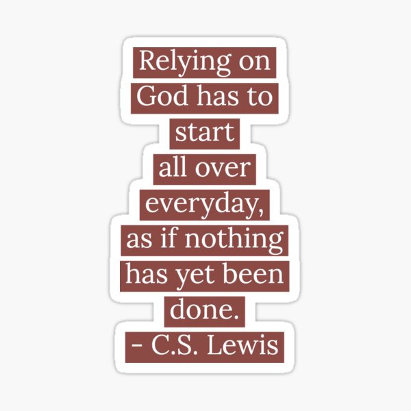 Item preview, C.S. Lewis Sticker  designed and sold by Rebekah Rice.