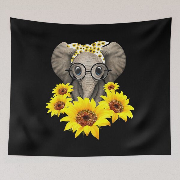 Item preview, Elephant Sunflower Cute Elephant Love Sunflower designed and sold by SkylerKason.