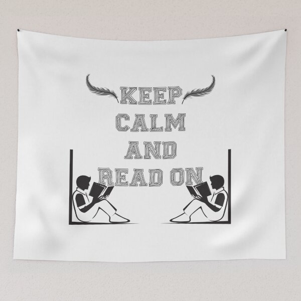 Item preview, keep calm and read on , fanny    designed and sold by BlueOceanT.