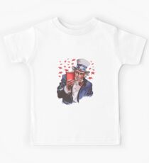 Uncle Sam Solo Cup American College Party Drinking Alcohol Kids Tee