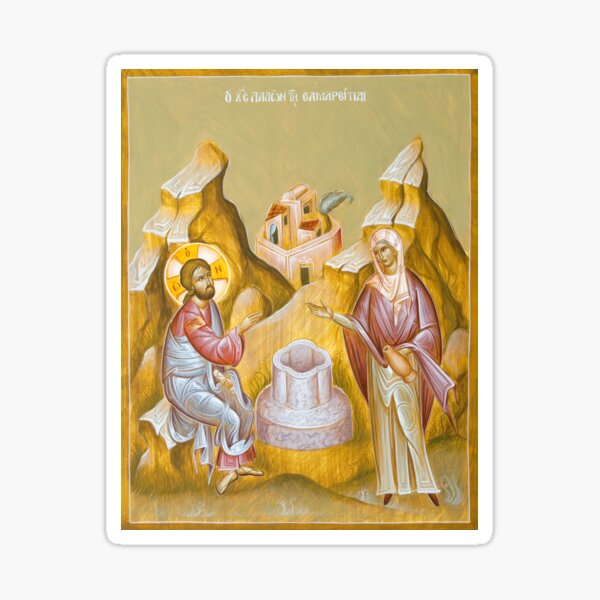 Item preview, Christ and the Samaritan Woman (St Photini) designed and sold by ikonographics.