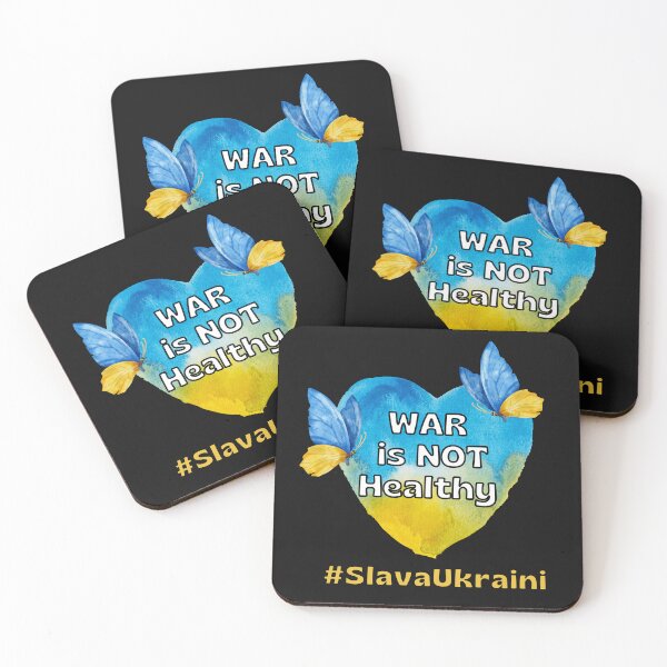 Item preview, War is Not Healthy | Slava Ukrayini | Stop Putin Now | Save Ukraine designed and sold by Spiritualish.