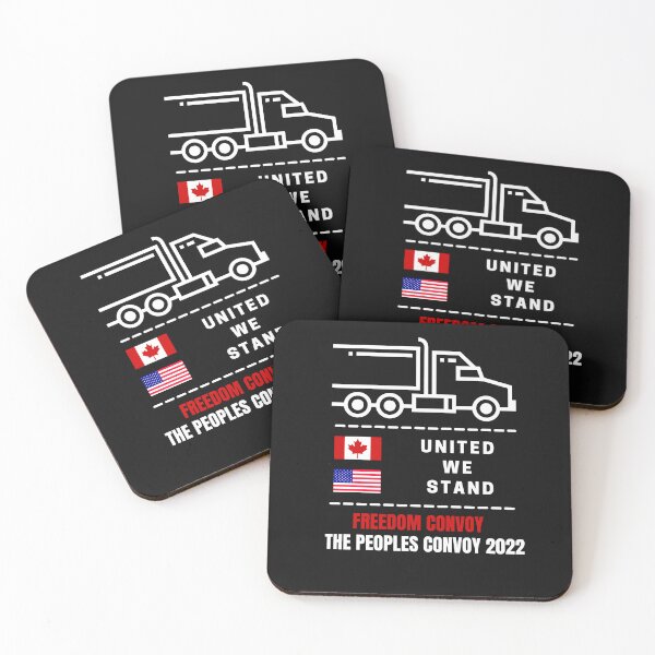 Artikelvorschau, Kanada und USA – United We Stand – Freedom Convoy – The Peoples Convoy entworfen und verkauft von Free2BeMeShop.
