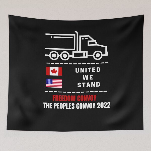 Item preview, Canada & USA -  United We Stand - Freedom Convoy - The Peoples Convoy designed and sold by Free2BeMeShop.
