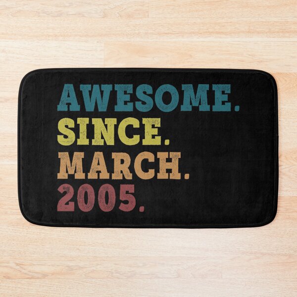 Item preview, Awesome Since March 2005 Retro Vintage 17th Birthday Gift designed and sold by designbychow.