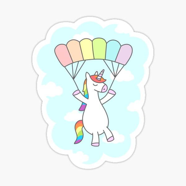 Unicorn Glide Sticker