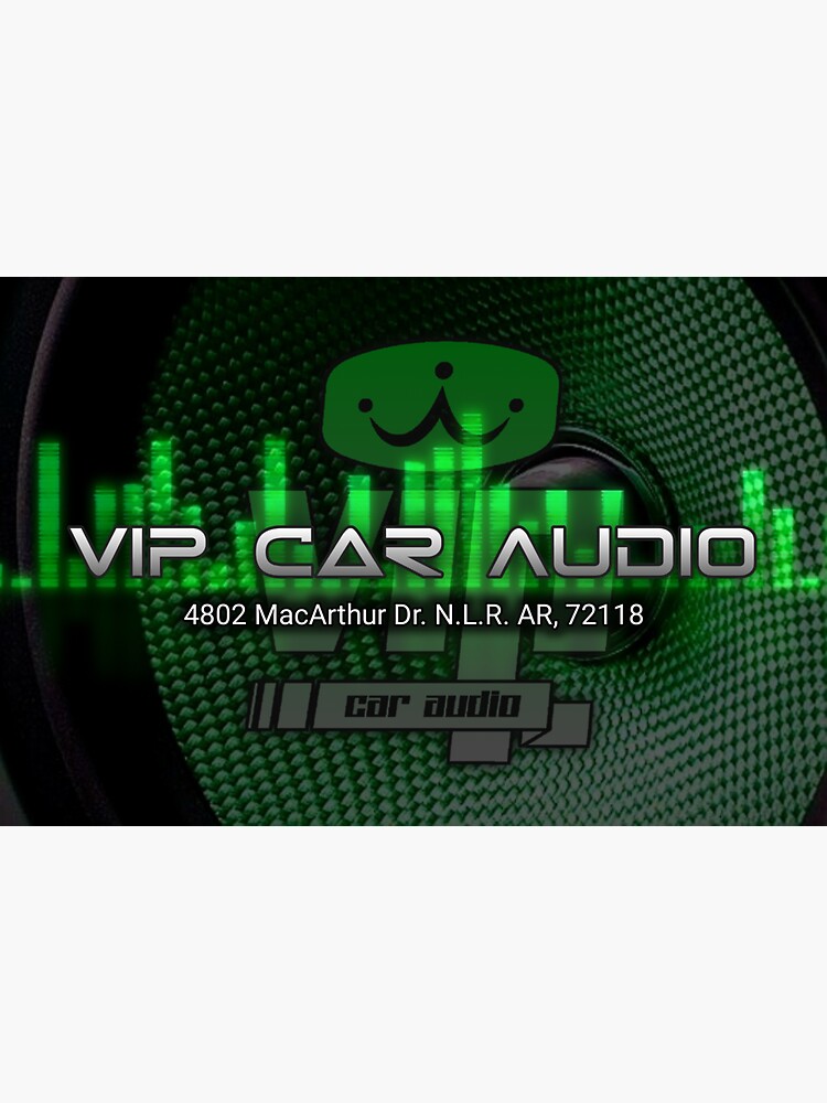 "Vip car audio" Sticker by XeroFizz Redbubble