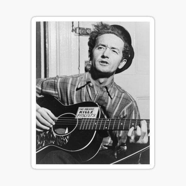 Artikel-Vorschau von Woody Guthrie Porträt, designt und verkauft von OnlyC.
