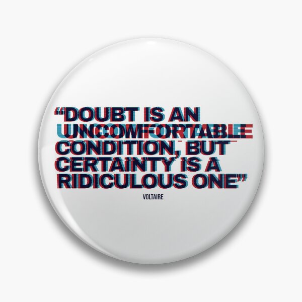 Item preview, Doubt is an uncomfortable condition designed and sold by EXURBIA.