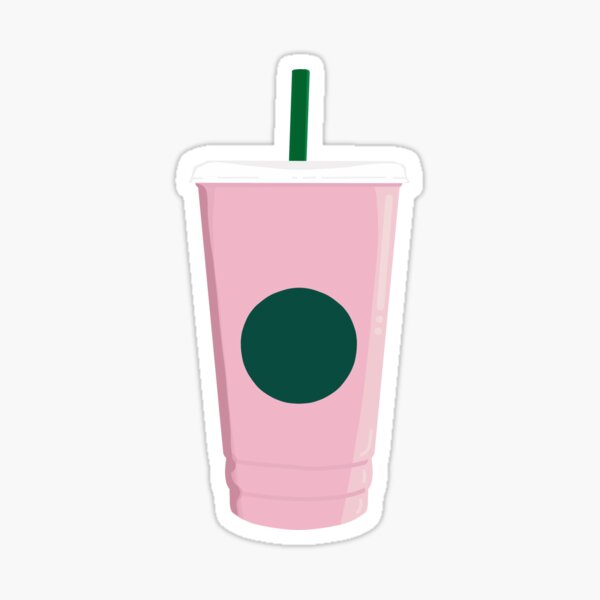 starbucks pink drink Sticker for Sale by audreyelizabeh