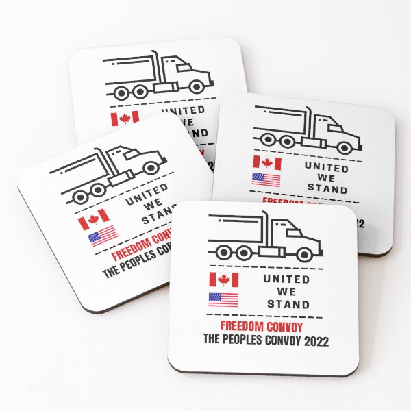 Item preview, Canadá y EE. UU. - United We Stand - Freedom Convoy - The Peoples Convoy (Blanco) designed and sold by Free2BeMeShop.