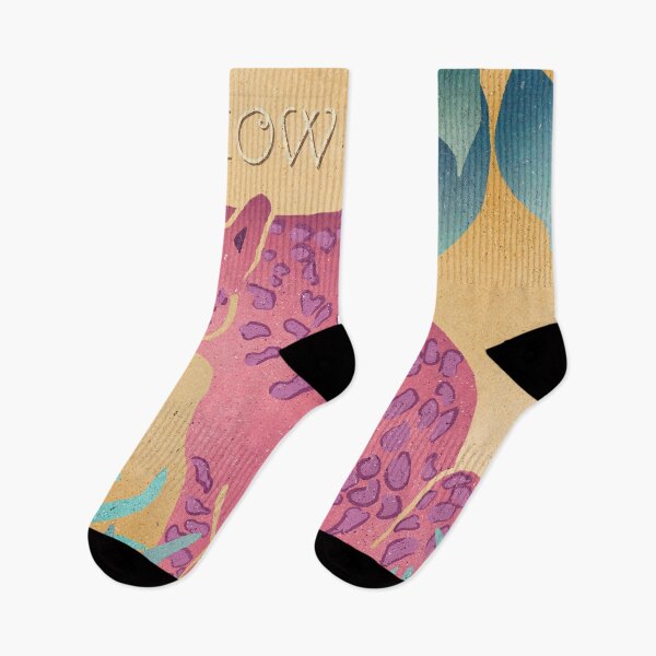 Item preview,  Bright jungle boho collection,pink leopard  with purple dots and green jungle leaves  designed and sold by InnaMGraphic.