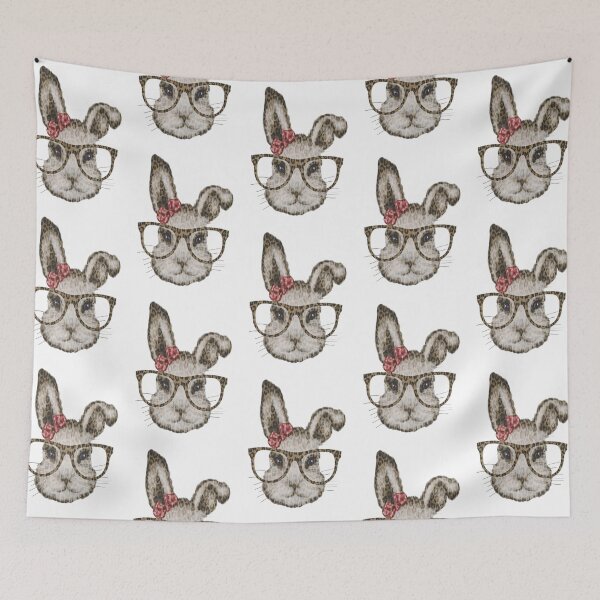 Item preview, Easter Bunny Glasses Leopard designed and sold by EmilyFun.