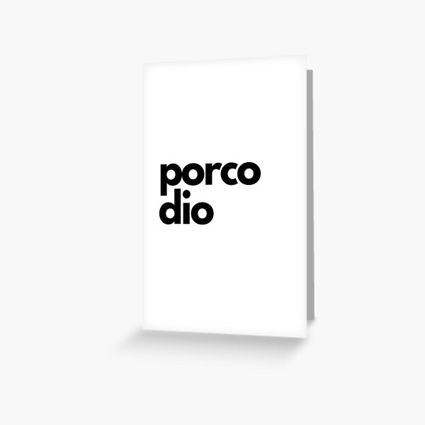 Porco Dio Greeting Cards for Sale