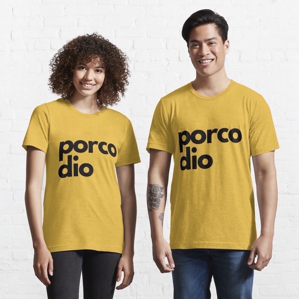 Porco dio, simply black and white Essential T-Shirt by laadolcevita