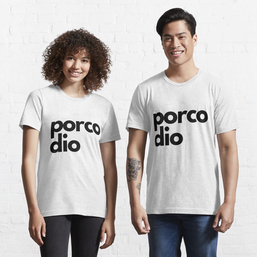 Porco dio, simply black and white Essential T-Shirt by laadolcevita