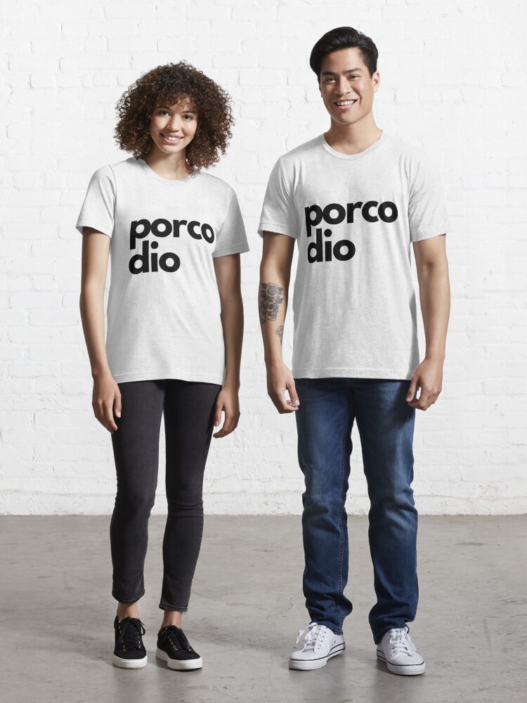 Porco dio, simply black and white Essential T-Shirt by laadolcevita