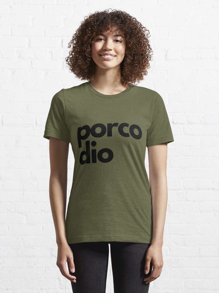 Porco dio, simply black and white Essential T-Shirt by laadolcevita