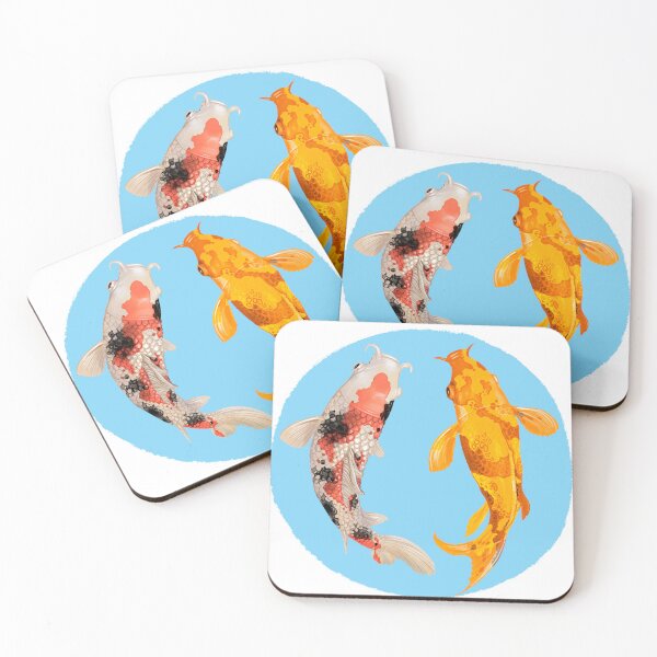 Item preview, Yin Yang Carp Balance Taijitu Japanese Nishikigoi Koi Fish designed and sold by Minnesnowta.