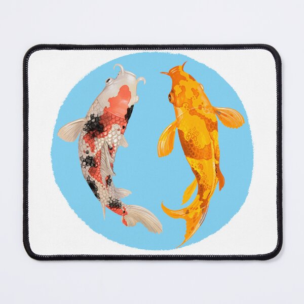 Item preview, Yin Yang Carp Balance Taijitu Japanese Nishikigoi Koi Fish designed and sold by Minnesnowta.
