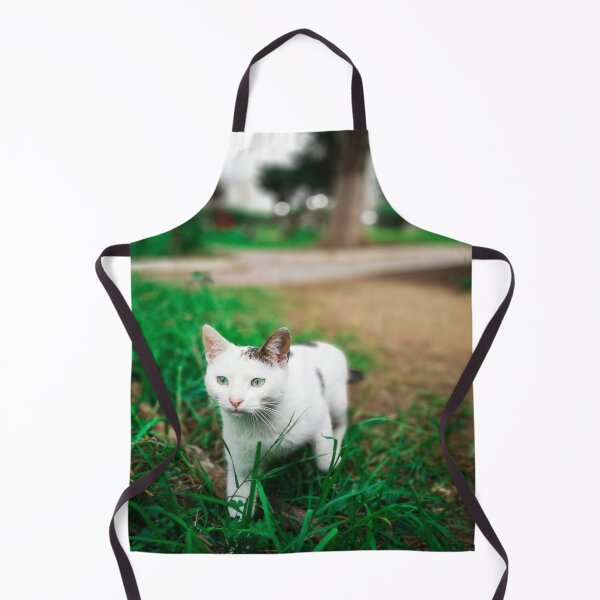 Item preview, Cute and sneaky white cat  designed and sold by anisbbmbrush.