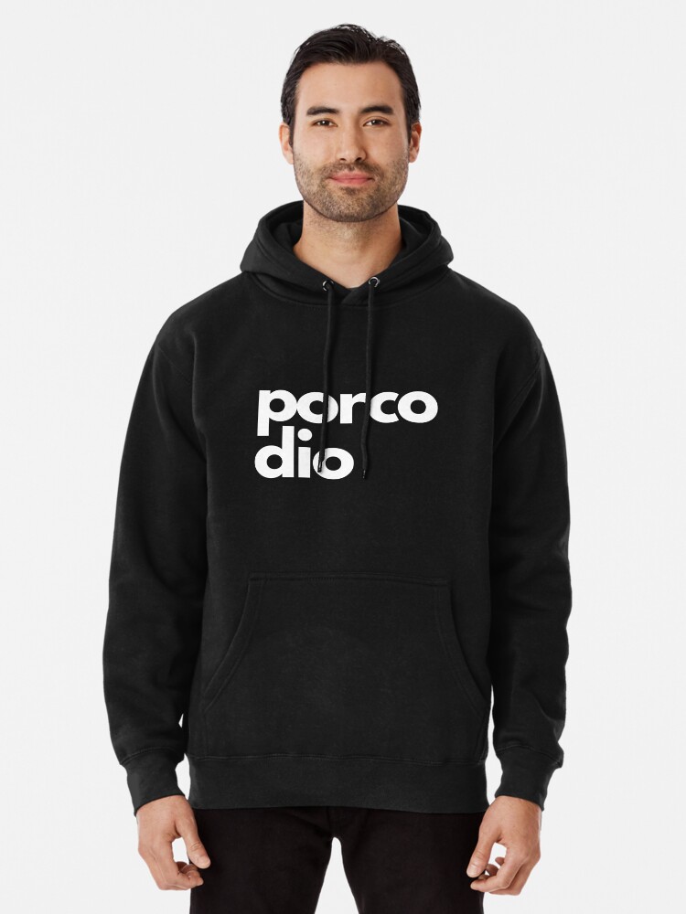 Porco dio | simply black and white | Pullover Hoodie