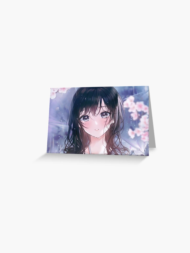 Fall in Love, Anime girl  Greeting Card for Sale by AszaAri