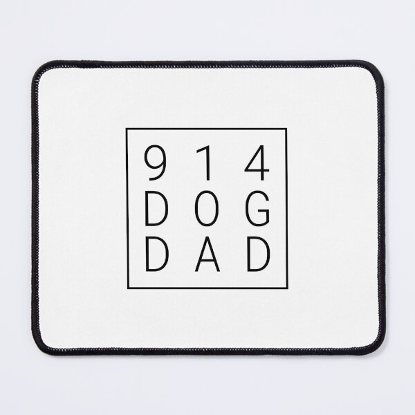 Item preview, 914 Dog Dad - Minimalist Black Type in a Square - Boxed  designed and sold by 8PawsStudio.