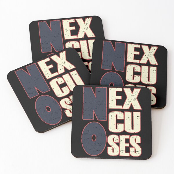 Item preview, No Excuses, Bodybuilding, Motivational, Inspirational, Typography, Aesthetic Text, Minimalistic designed and sold by DULCE76.