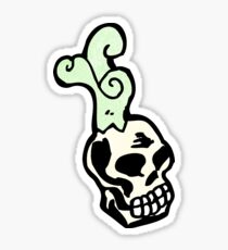 cartoon skull symbol Sticker