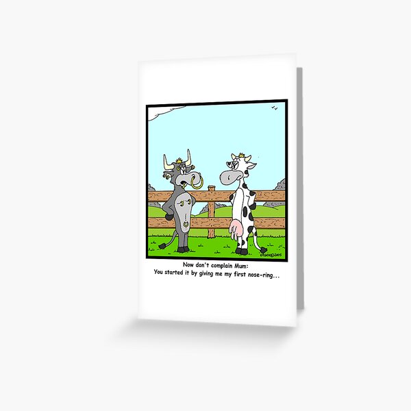 Nose Ring Greeting Card
