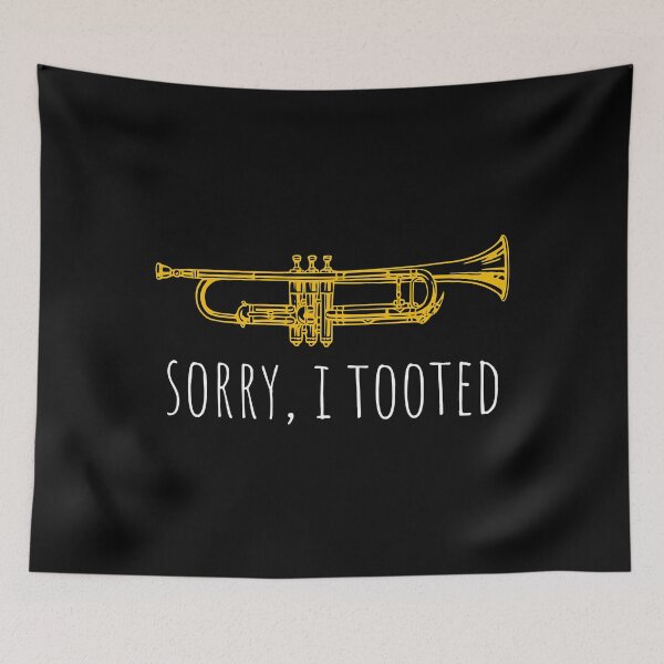 Item preview, Sorry I Tooted  Funny Jazz Trumpet Player designed and sold by judysophia.