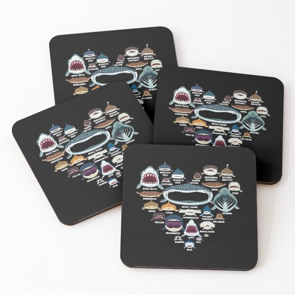 Item preview, Types Of Shark Identification - Shark Faces - Shark Heart designed and sold by PerkinsAarav.