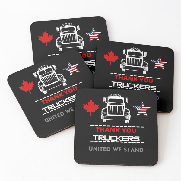 Artikelvorschau, Kanada und USA – Vielen Dank an Trucker entworfen und verkauft von Free2BeMeShop.