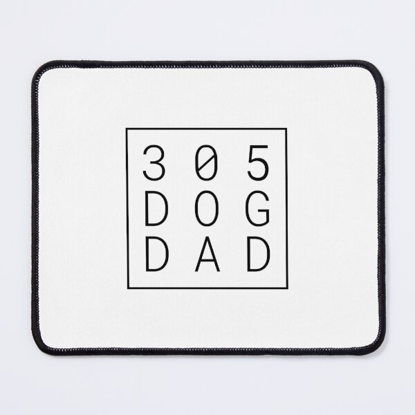 Item preview, 305 Dog Dad - Minimalist Black Type in a Square - Boxed  designed and sold by 8PawsStudio.