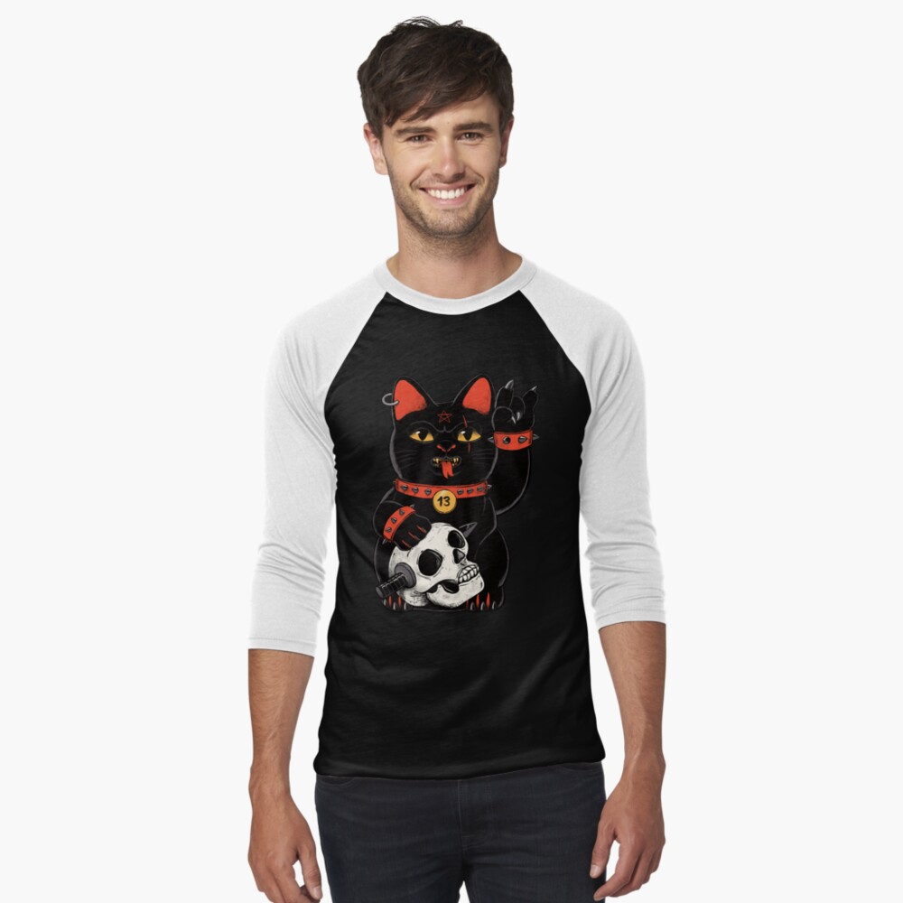 Champion Lucky Cat Black T-Shirt