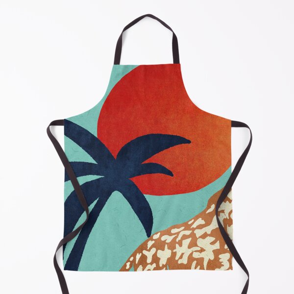 Item preview, Colorful and wield Africa giraffe with palm red sunset on turquoise background,boho collection designed and sold by InnaMGraphic.