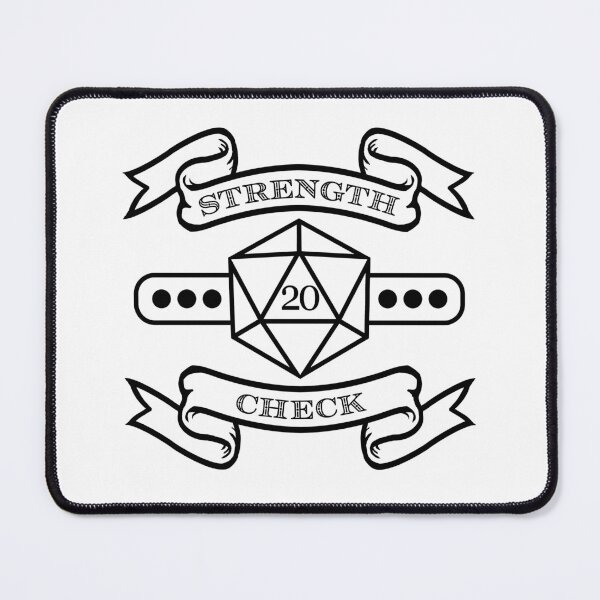 Item preview, Strength Check - 20 - Black designed and sold by Daggerton.